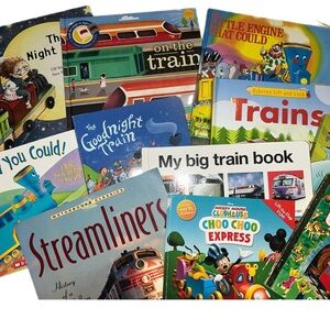 Lot of 12 Children's Train Books